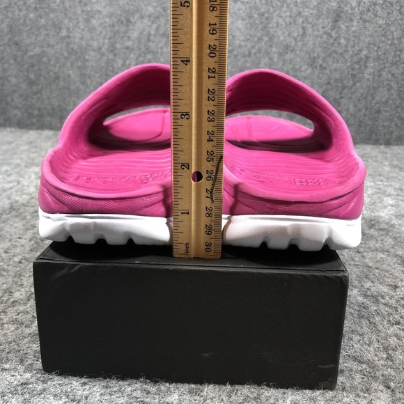 HOKA One One Recovery Slides Womens 7 Pink Cushioned Comfort Sandals - Picture 8 of 16